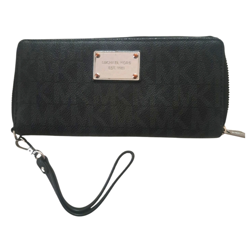 Michael Kors Jet Set Women's Travel Continental Wristlet Clutch Black